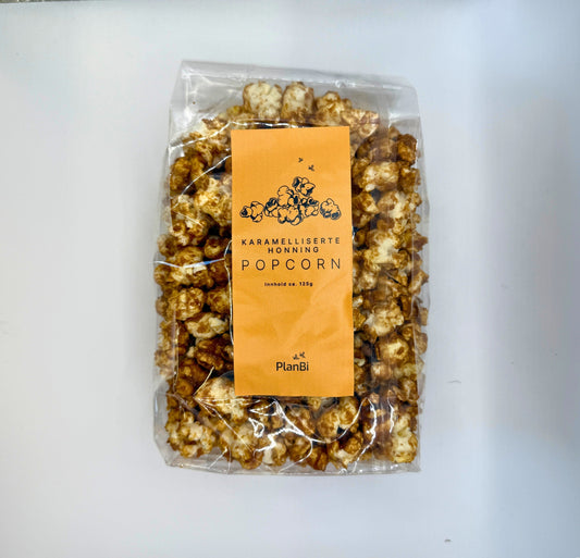 Karamelliserte popcorn med honning